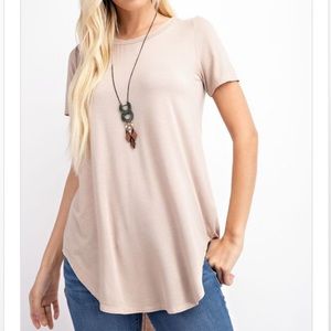 COPY - Hi-Lo Relaxed Fit Top Super Soft Tunic- Ta…